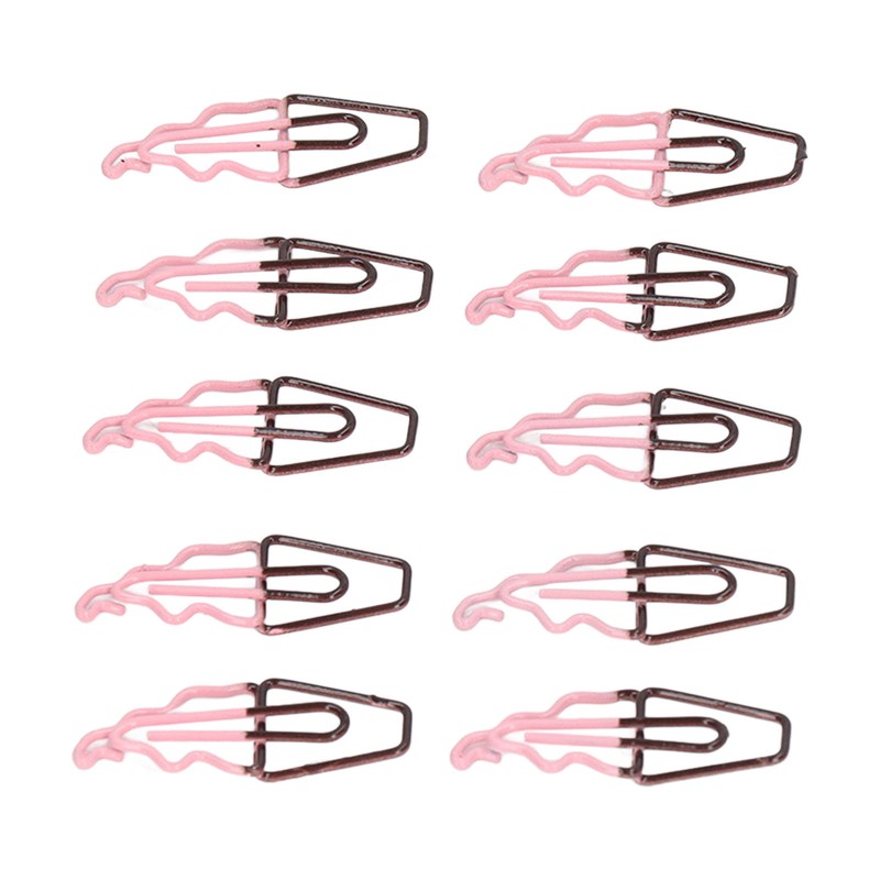100 Pcs Shaped Paper Clips 2 Color Ice Cream Shape
