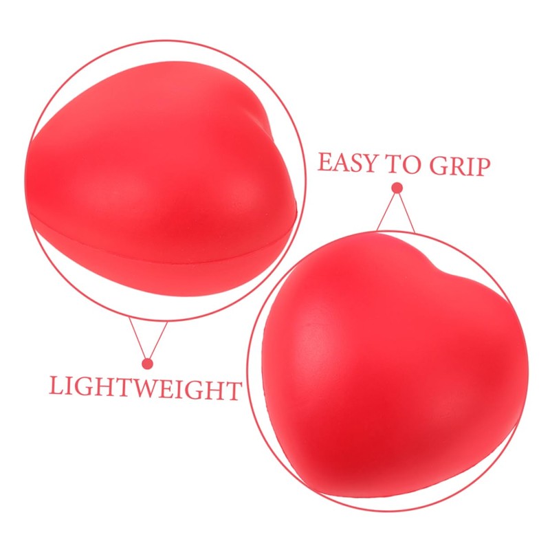 Healeved 4Pcs Heart Shaped Hand Exercise Balls for Elderly Durable
