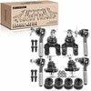 A-Premium Set of 10, Front Upper Lower Ball Joint, Inner