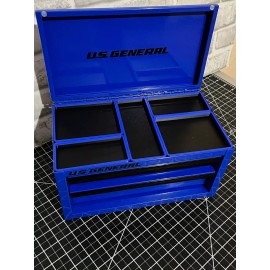 US General Harbor Freight Mini Tool Box Top Trays - Black