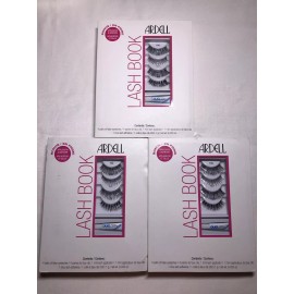 Ardell Lashbook Eyelashes Lot Of 3!Total 12 Pairs & 4 Glue Style 105 110 117 120