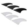 Zerone Fibreglass Surfboard Fins, Fin Thruster Set Nylon Plastic Surfboard