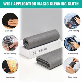 Cinsersr Nano Sparkle Cloth Original Pack of 10 Nano Cloths Magic Cleaning Cloth Thickened Magic Cleaning Cloth Magic Cloth for Window Cleaning for Dusting Kitchens Gla Cars