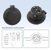 Epicord 125/250V 30A NEMA L14-30P RV Power Inlet Plug for