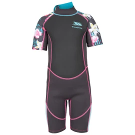 Trespass Girls Short Wetsuit Short with Back Zipper Posie Dark Grey