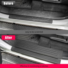 Zekzoop Door Sill Protector Compatible with 2025 Toyota 4Runner Step Protector Side Edge Step Guard Car Door Dust Shield Cover for 4 Runner Exterior Accessories (Inner & Outer 8PCS)