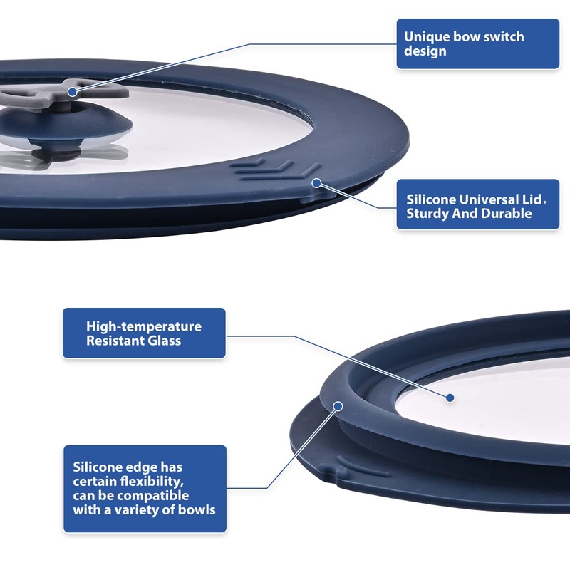 4 Pack Replacement Lids for Pyrex 7200-PC 2 Cup Glass