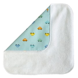 Smilish Matching Mini Towel Handkerchief, Car Pattern (5.9 x 5.9 inches (15 x 15 cm), Set of 2, Ruched Towel