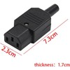 (2 Pack) Tekit IEC C13 Power Cord Plug Connector,DIY IEC