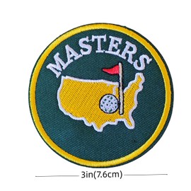 Master Golf Embroidered Applique Emblem Patch - 3" Hook and Loop Funny Morale Badge for Helmets Gym Bags Backpacks Jeans Hats Jackets Clothing Repair Military Meme Golf Lover DIY Gifts for Golfer