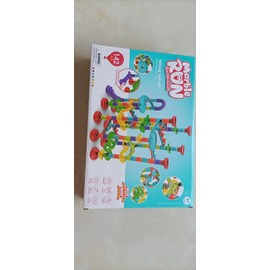 NICTOY Marble Runs - 172 Complete Pieces Maze Track Toys for Toddlers - with 60 Glass Marbles - Marble Runs for Kids Aged 4-8 - Unleash Limitless Building Creativity（A1）