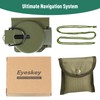Eyeskey Precision Sighting Navigation Compass | Adjustable Magnifier & Lockable