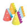 Little Dino Party Hats, 8 Count