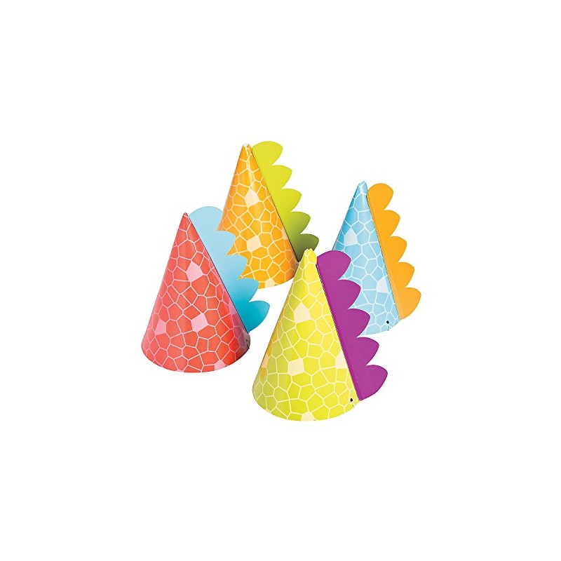 Little Dino Party Hats, 8 Count