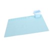 Silicone Painting Mat with Water Cup Washable Protruding Scale Line