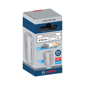 Bosch 1 x PRO Multi Material Hole Saw (for Softwood, Drywall, Diameter 35 mm, Professional Accessories Drill/Screwdriver)
