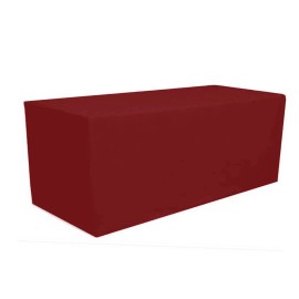 Party 6' ft Fitted Polyester Tablecloth Table Cover Wedding Banquet Party BURGUNDY