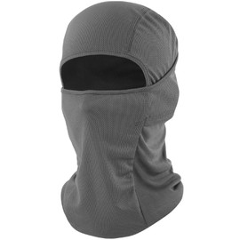 fuinloth Balaclava Ski Mask, Motorcycle Cycling Face Mask Skiing Running for Men/Women Grey