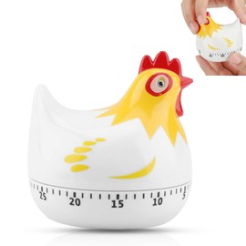 Kitchen Timer, Cute Chicken Visual Timer Mechanical Countdown Alarm Mini Wind up Alarm for Kitchen Cooking Baking Reading Exercise