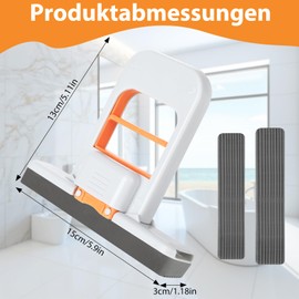 Mini Foldable Desktop Mop, Hand Washable Desktop Cleaning, Portable, Self-Wring Sponge Mop, Mini Foldable Table Mop, Wet and Dry Cleaning Mop for Kitchen, Glass