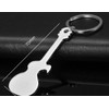 Sportigo ® Guitar Keyring with Bottle Opener in Silver /