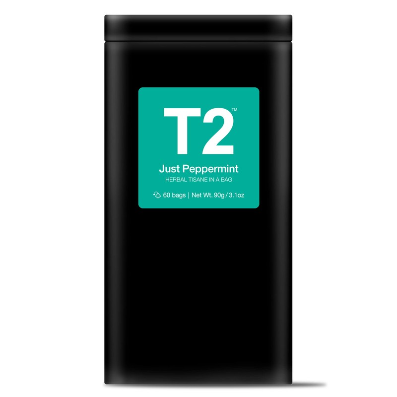 T2 Tea Just Peppermint Herbal Tea in Tea Caddy 60