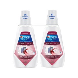 Crest 3D White  Alcohol-Free Whitening Mouthwash, Arctic Mint,32 fl. oz., 2 pk