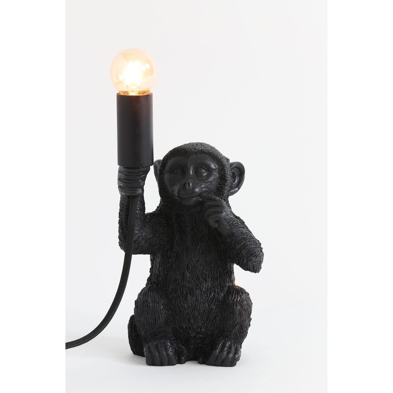 Light & Living Monkey Table Lamp - Black - 13