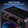 VOSOCO Karaoke Machine, Portable Bluetooth Karaoke Speaker with 2 Wireless