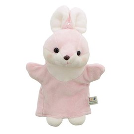 PUPPET COLLECTION NATURE & FARM Bunny Hand Puppet Pink Kids