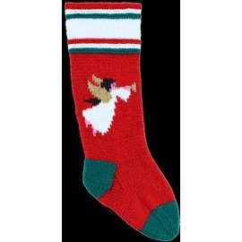 DooLallies Christmas Stockings Kits for Knitting Angel (Red)