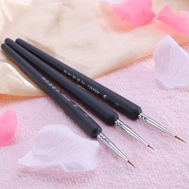 6-Piece Miniature Mini Brush Set with Fine Details for Acrylic, Watercolour, Oil, Face, Nails, Scale Model Painting, Line Drawing (1+2+3+0+00+000)