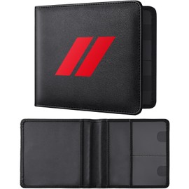 Leather Car Registration and Insurance Cards Holder Compatible with Dodge Challenger Charger SRT RAM Auto Accessories, Vehicle Glove Box Car Organizer with Magnetic Shut