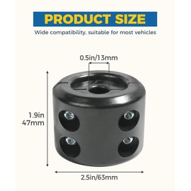 Flaconi ATV Accessories,Winch Stopper,Rubber Winch Stopper,Winch Stopper for Cable,Winch Rope Hook Rubber Stopper with Stainless Steel Screws and Tool,Rubber Hook Stopper for Truck UTV ATV