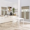 No. 918 Martine Microfiber 3-Piece Kitchen Curtain Set, 54" x