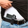 Black IWB Suede Leather Holsters for Pistols Optic Ready. for