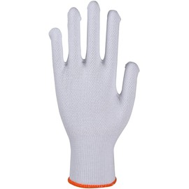 ABENA Cotton Work Gloves | Pack of 12 Pairs | Size 8 | Latex-Free | Elasticated Gloves with Gripping Dots | Soft, Comfortable, and Durable | Ideal for Warehouse Work, Mounting and Packing