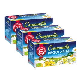 Pompadour, Camomilla Regolarità BIO, 54 Filtri (3 Confezioni da 18 Filtri), con Senna, per il Transito Intestinale, Senza Lattosio, Glutine e Allergeni, Vegan