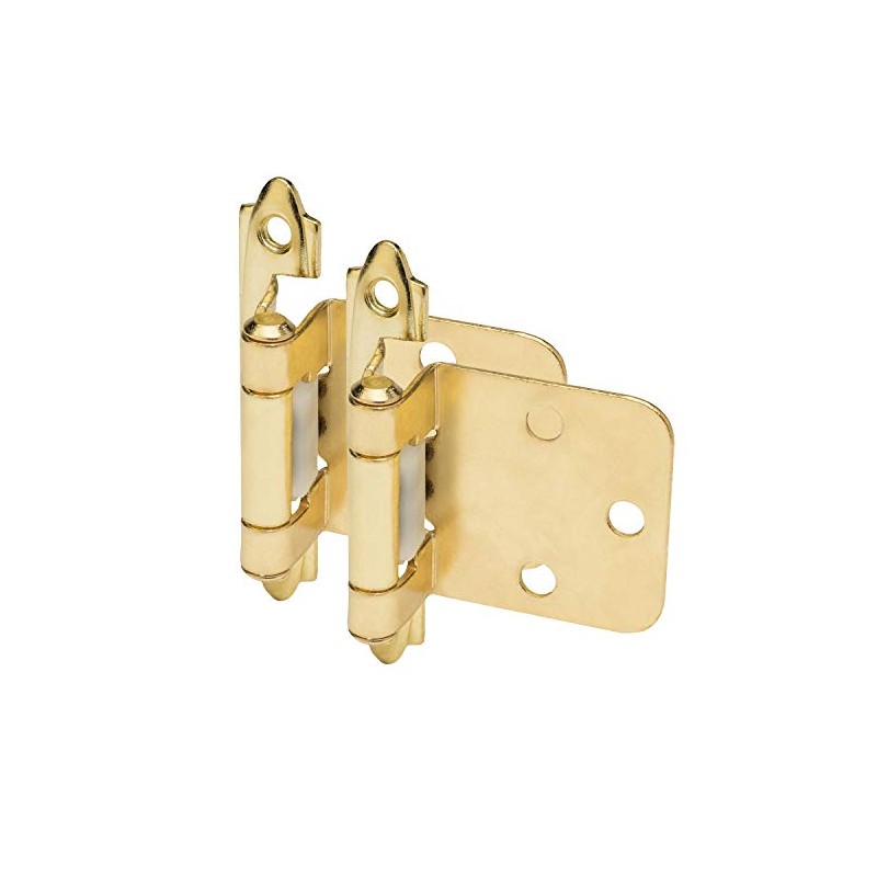 5 Pair Pack - Cosmas 15539-BB Brushed Brass Hinge Variable