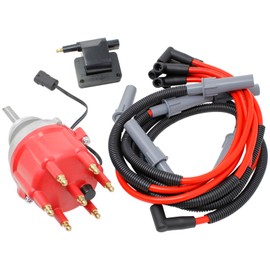 DRAGON FIRE PERFORMANCE Power Pack Complete With Ignition Distributor 8.5mm Spark Plug Wires and Ignition Coil Compatible With 1992-1997 Dodge B1500 D150 Dakota Ram OHV 239 3.9L V6 Oem Fit Kit-1182