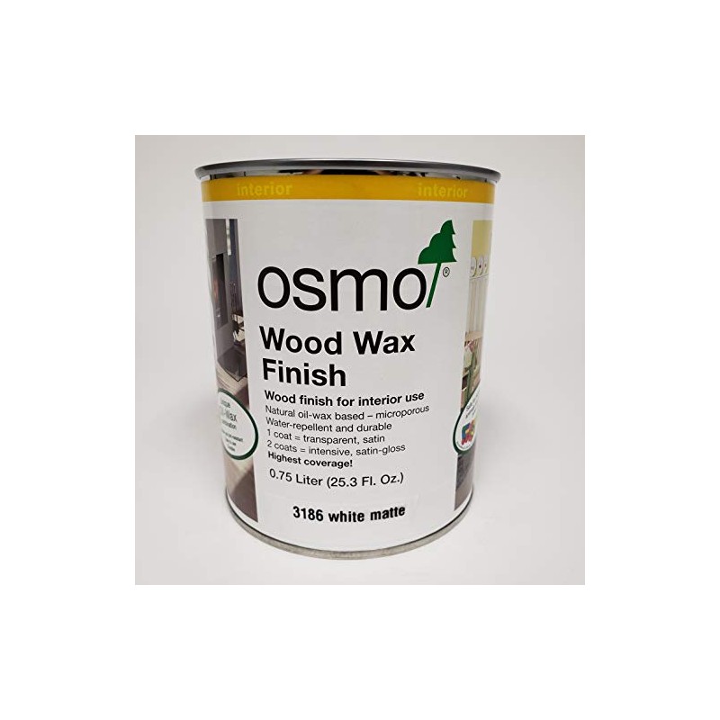 Osmo Wood Wax Finish Intensive, 3186 White Matte - .750