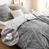 Bedsure Bed Linen, 135 x 200 cm, Cotton, Grey Bed
