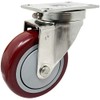 ICON CASTER WHEELS 4" x 1.25" PLY Stainless Steel, 4