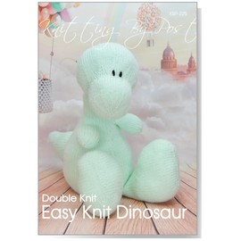 Knitting by Post Knitting Pattern Easy Knit Dinosaur from