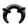 Zaya Body Jewelry Black Septum Pincher Ring Stretching Ear Plugs