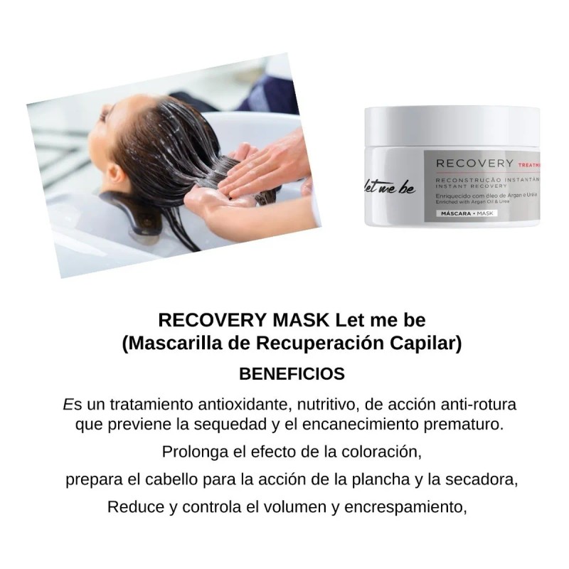 Mascarilla Intensiva De Recuperación Capilar Let Me Be 250g