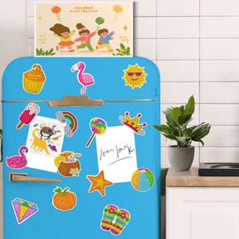 Mlife 20Pcs Mix Diamond Art Kits, Fridge Magnet Diamond Painting Kits for Adults Kids Toddlers, Small Diamond Painting Art Kits for Crafts Home Decoration(Magnet&Keychain)