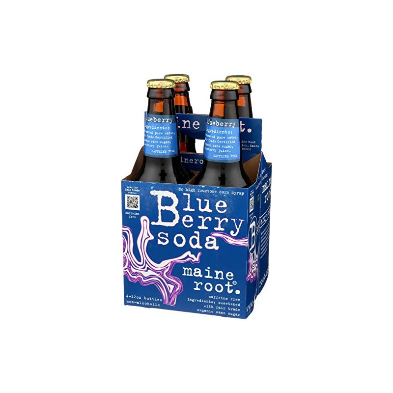 Maine Root Soda Blueberry, 48 fl oz, 4 ct