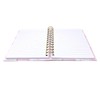 Pink Marble Inspirational Notebook Notepad Wire Bound Gold Spiral Lined