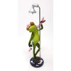 Cute Frog in the Shower with Shower Cap Decorative Figure